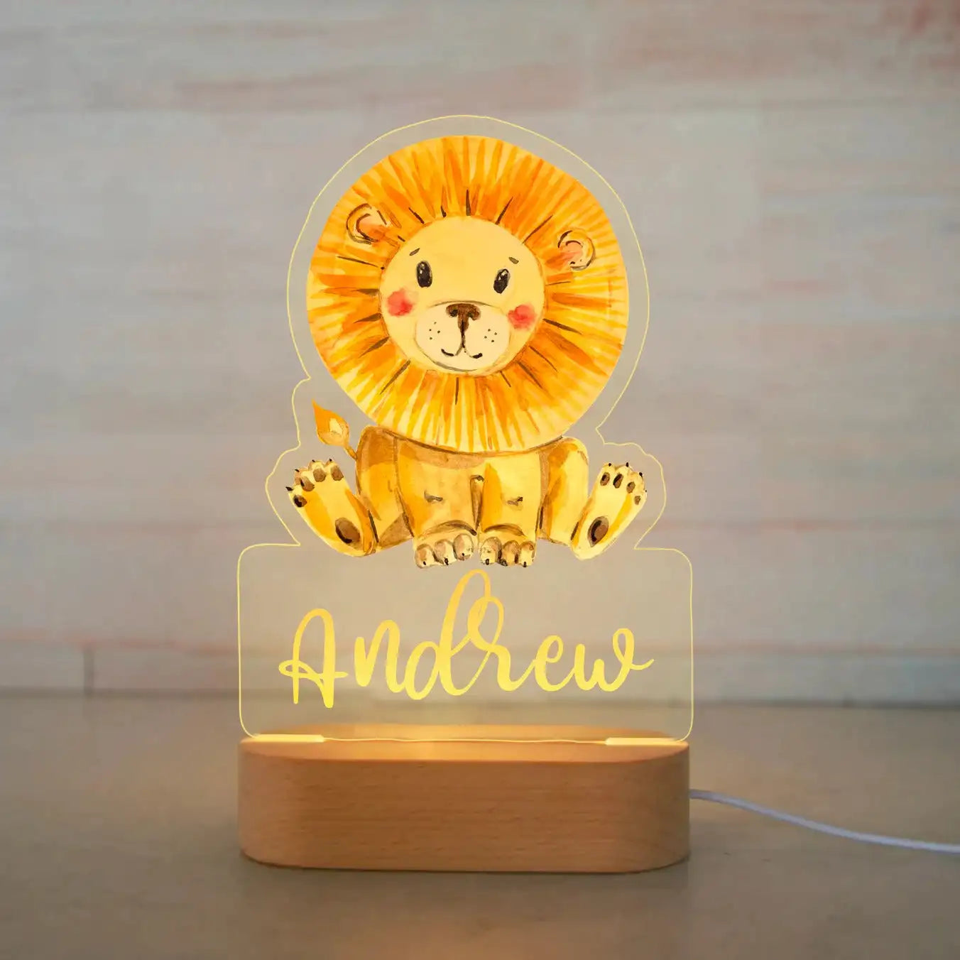 Lampada animali personalizzata