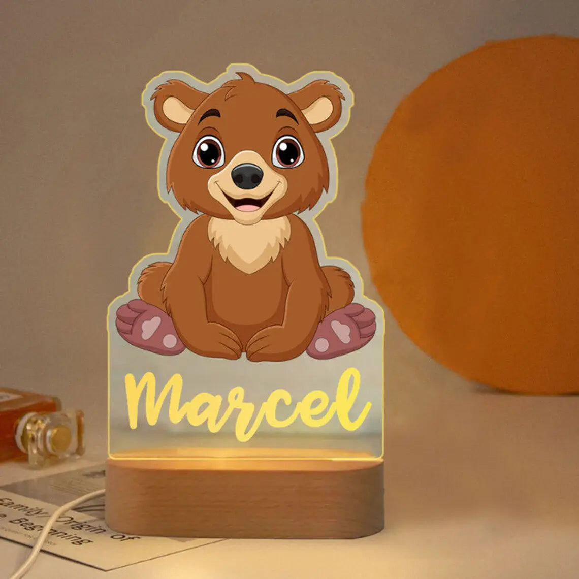 Lampada animali personalizzata