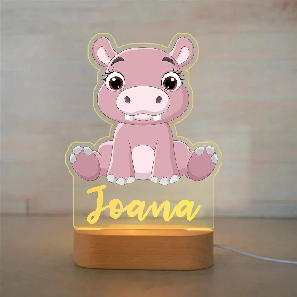 Lampada animali personalizzata