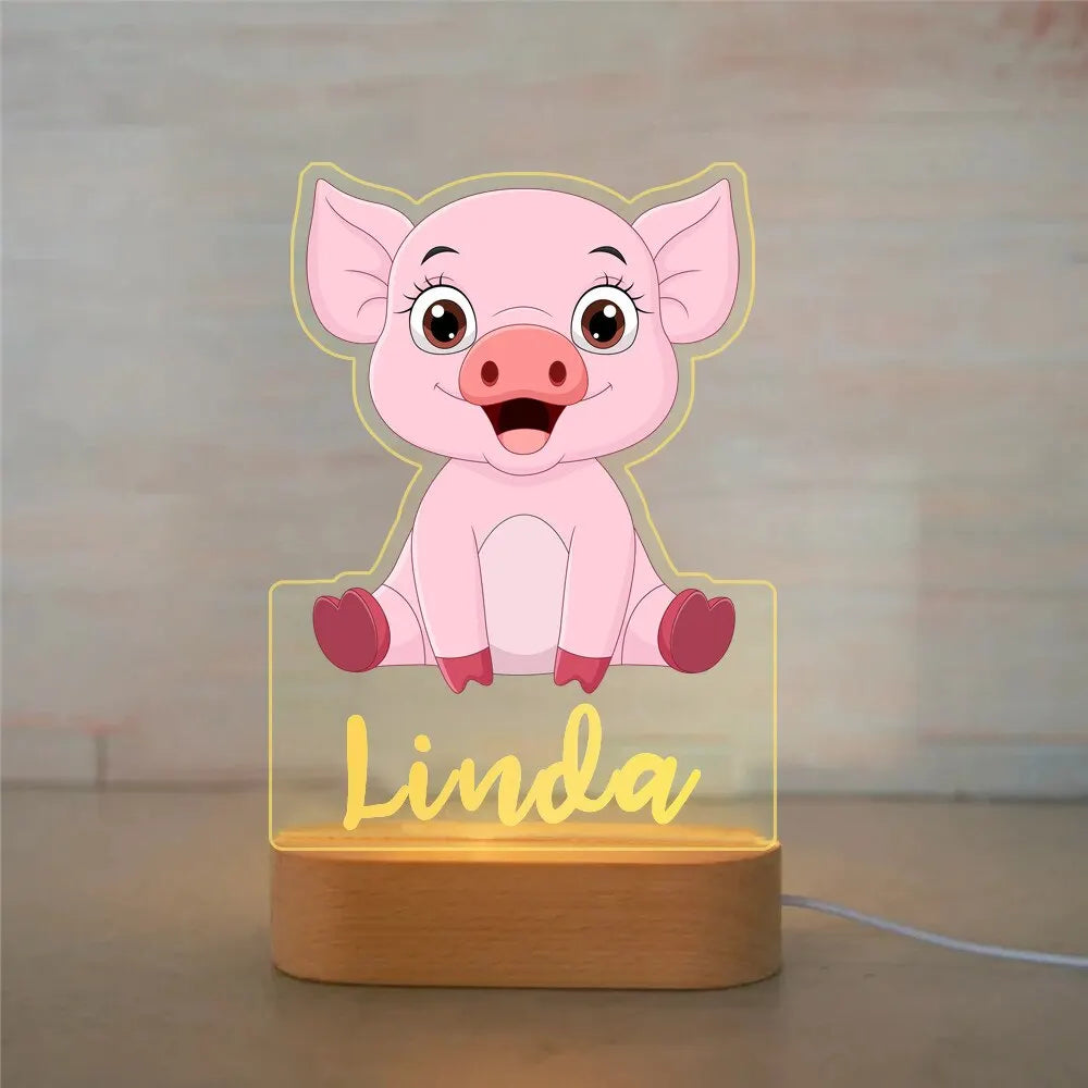 Lampada animali personalizzata